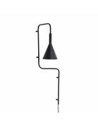 Lampy ścienne - Hübsch Kinkiet wygięty czarny 990927 - miniaturka - grafika 1