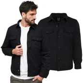 Odzież taktyczna i umundurowanie - Kurtka Brandit Lumber Jacket Czarna - miniaturka - grafika 1