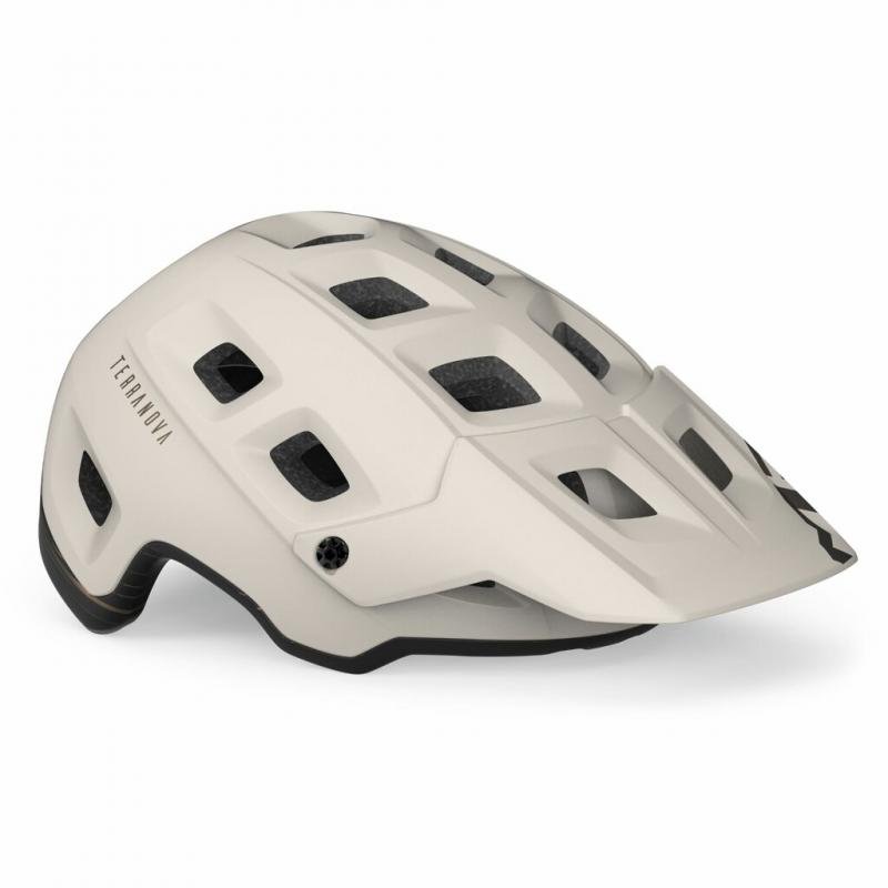 Kask rowerowy MET TERRANOVA MIPS, biało-brązowy, rozmiar M