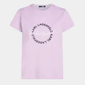 Koszulki i topy damskie - KARL Lagerfeld T-Shirt damski Pastel Lilac [rozmiar M] - miniaturka - grafika 1