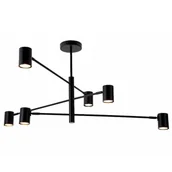 Lampy sufitowe - Nowoczesna, rozłożysta lampa do sypialni LP-731/6P BK z serii SNOW - miniaturka - grafika 1