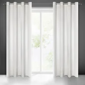 Zasłony - Euro Firany Zasłona 140 x 250 Dekoracyjna Welwet Milo Biały 1218799 - miniaturka - grafika 1