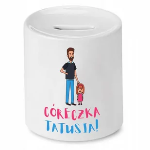 SKARBONKA DLA CÓRKI CÓRECZKA TATUSIA! PREZENT z Nadrukiem ze Zdjęciem - Skarbonki - miniaturka - grafika 1