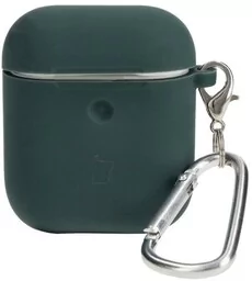 Bizon Etui Case Headphone Silicone do AirPods 1/2, ciemnozielone - Akcesoria do słuchawek - miniaturka - grafika 1
