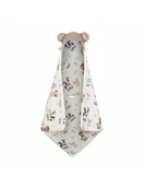 Koce i narzuty dla dzieci - Bonjour Cherie Kocyk bambusowy do fotelika samochodowego 90/90 Farma minky Beige - miniaturka - grafika 1