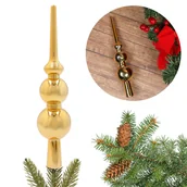 Ozdoby bożonarodzeniowe - Złoty szpic, czubek na choinkę 20 cm - miniaturka - grafika 1