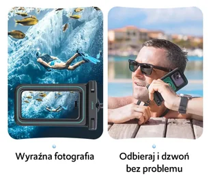 USAMS Etui wodoodporne 6.7" IP68 czarny/black FSD1301 (US-YD013) - Etui i futerały do telefonów - miniaturka - grafika 12