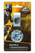 Przybory szkolne - Beniamin Gumka + temperówka na blistrze Jurassic Park - miniaturka - grafika 1