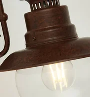 Lampy ogrodowe - Searchlight Kinkiet Station, brązowy, IP44 - miniaturka - grafika 1