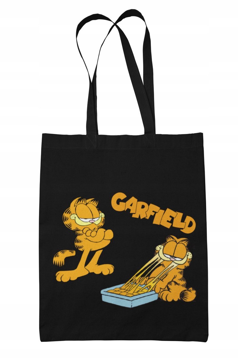 Torba Shopper-materiałow-na ramie-garfield-prezent