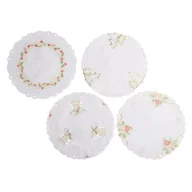 Obrusy i serwetki - Serwetka haftowana Winter Forest śr. 30 cm - miniaturka - grafika 1