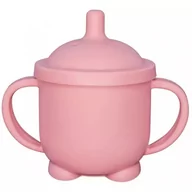 Kubki dla dzieci - MYROYS, Silikonowy kubeczek niekapek Różowy - miniaturka - grafika 1