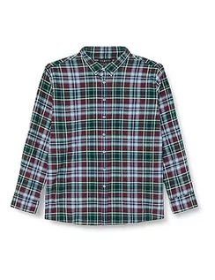 Koszule męskie - bugatti Męska koszula rekreacyjna, rękaw 1:1, butelkowa zieleń-570, M - grafika 1