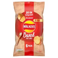 Chipsy - Walkers Baked Sea Salt pieczone chipsy ziemniaczane o smaku soli morskiej 6x22 g - miniaturka - grafika 1