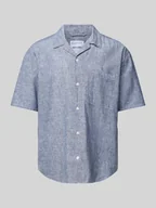 Koszule męskie - Koszula casualowa o kroju relaxed fit z rękawem o dł. 1/2 model ‘CAIDEN’ - miniaturka - grafika 1