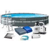 Baseny ogrodowe - Intex Basen ogrodowy stelażowy Ultra XTR Frame 732 x 132 cm 5w1 26340 26340 - miniaturka - grafika 1