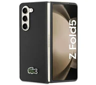 Etui i futerały do telefonów - Lacoste LCHCZFD5PVCK Hardcase Iconic Petit Pique do Samsung Galaxy Z Fold5 Czarny - miniaturka - grafika 1