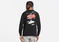 Koszulki męskie - Nike Air Jordan Flight Essentials Statement 85 Crew Long Sleeve Black - miniaturka - grafika 1