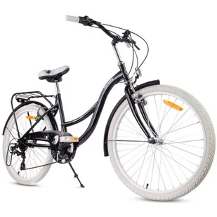 Rower młodzieżowy SUN BABY Flower Bike 24 cali dla dziewczynki Czarny - Rowery - miniaturka - grafika 1