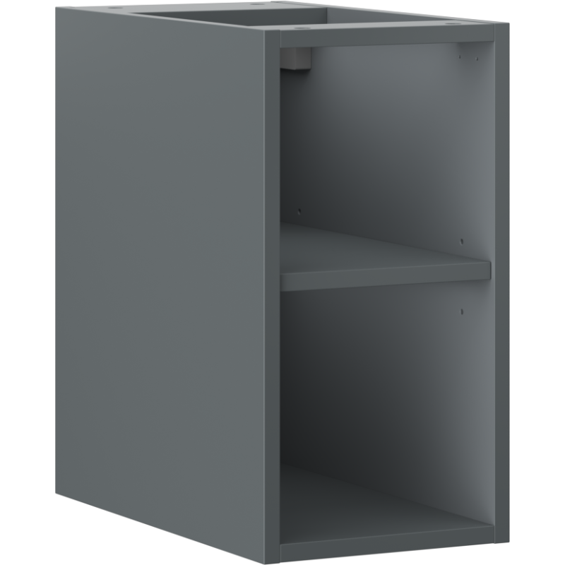 Mexen Box-A szafka otwarta z półką 25 cm, grafit mat - 91AX2-0250-470-0-66