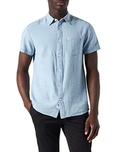 Wrangler koszula męska, Light Indigo, S - Koszule męskie - miniaturka - grafika 1