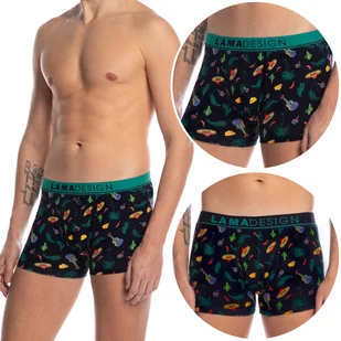 Bokserki Męskie Szorty 2 PARY Bawełniane LAMA - XL - Majtki męskie - miniaturka - grafika 1