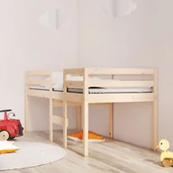 Łóżka - Lumarko Wysokie łóżko, 80x200 cm, lite drewno sosnowe - miniaturka - grafika 1