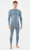 Pozostała odzież narciarska - Komplet bielizny męskiej termoaktywnej bambusowej Viking Gary Turtle Neck 0800 szary - XL - miniaturka - grafika 1