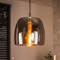 Lampy sufitowe - ZIJLSTRA Lampa wisząca szklana Philippa, możliwość ściemniania, aluminiowy / szary / cynkowy, salon / jadalnia, szkło, nowoczesny - miniaturka - grafika 1
