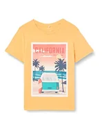 Koszulki i topy damskie - Bestseller A/S Chłopcy NKMHAMMO SS TOP T-shirt, Mock Orange, 116, Mock Orange, 116 - miniaturka - grafika 1