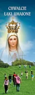 Ikony i obrazy sakralne - Baner religijny Najświętsza Maryja Panna "Chwalcie łąki umajone" - 75x200 cm - miniaturka - grafika 1