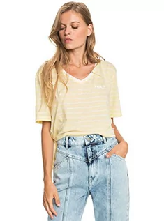 Koszulki i topy damskie - Roxy Damska koszulka bikini Moments t-shirt dla kobiet żółty XL ERJZT05126-ydz3 - grafika 1