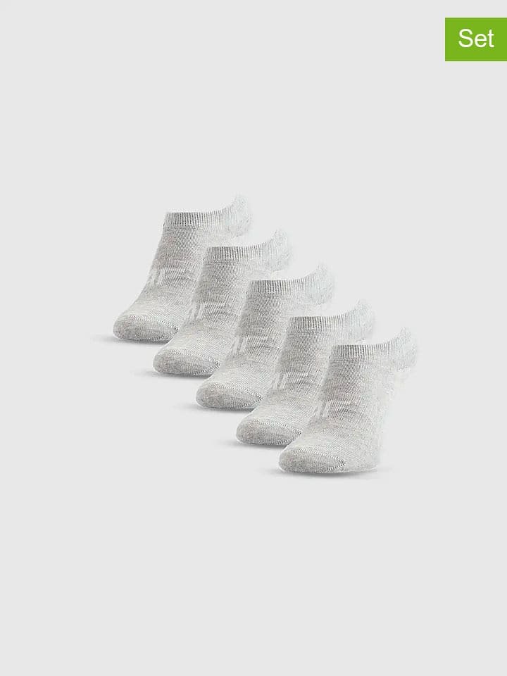 4F Skarpety (5 par) w kolorze szarym