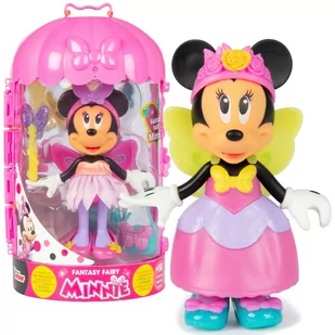 Disney Lalka Myszka Minnie Wróżka + Szafa 2 Stroje - Lalki dla dziewczynek - miniaturka - grafika 1