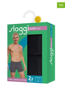 Sloggi Bokserki (2 pary) "Ever" w kolorze czarnym - Majtki męskie - miniaturka - grafika 1