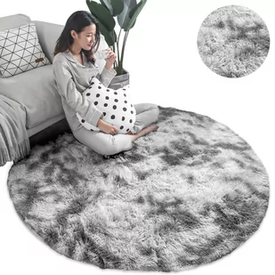 Dywan okrągły Ombre Strado 120x120 OmbreSilver (Jasny Szary) - Dywany - miniaturka - grafika 1