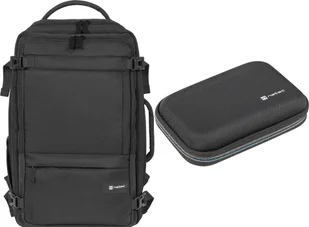 Plecak Natec Plecak Natec Camel Lite czarny 15.6" NTO-2225 + Euti Krill 2 Czarne NET-2053 - Torby na laptopy - miniaturka - grafika 1