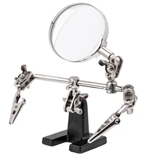 Uchwyt do prac precyzyjnych typu trzecia ręka z lupą GEKO - Pozostałe akcesoria sieciowe - miniaturka - grafika 2