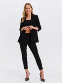 Marynarki i żakiety damskie - żakiet damski czarny - SZK0729CA żakiet - TOP SECRET - Odzieżowy sklep internetowy TOP SECRET - miniaturka - grafika 1