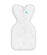 Rożki i beciki - Otulacz Swaddle UP - rozmiar S - biały, kosmos i napisy ETAP1 - 0.2 TOG Original - miniaturka - grafika 1
