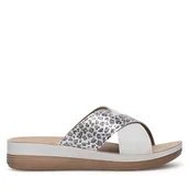 Klapki i japonki damskie - Klapki Inblu FT000013 Beżowy - miniaturka - grafika 1