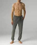 Dresy męskie - Spodnie Długie Męskie Atlantic Nmb-043 Szary Melanż M - miniaturka - grafika 1