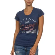 Koszulki i topy damskie - Koszulka damska Superdry Black Noire Grindle t-shirt bawełna-S - miniaturka - grafika 1