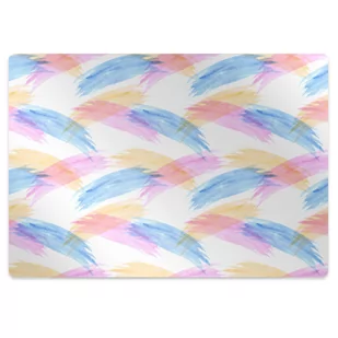 Mata pod krzesło do biura Maźnięcia pędzlem 100x70 cm - Podnóżki, podpórki, podkładki - miniaturka - grafika 1