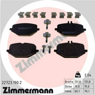 Klocki hamulcowe - komplet ZIMMERMANN 22723.190.2 - Klocki hamulcowe - miniaturka - grafika 1