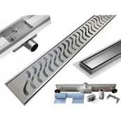 Odpływy liniowe - Odpływ liniowy MEXEN Flat M09, srebrny, 50 cm - miniaturka - grafika 1