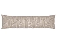 Poszewki na poduszki - LIVARNO home Poszewka na poduszkę z flaneli, 40 x 145 cm (Wzorzysta taupe/biała) - miniaturka - grafika 1