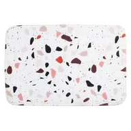 Maty antypoślizgowe - Mata łazienkowa GRANZA 40 x 60 cm biały - miniaturka - grafika 1