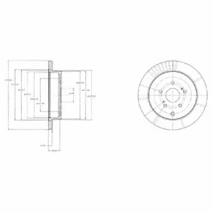 Tarcza hamulcowa DELPHI BG4329 - Tarcze hamulcowe - miniaturka - grafika 1
