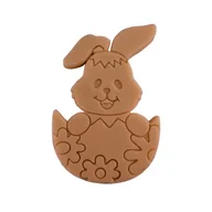 Czekolada - Wielkanocny Zając z pisanką z mlecznej, białej lub deserowej czekolady (18g) - miniaturka - grafika 1
